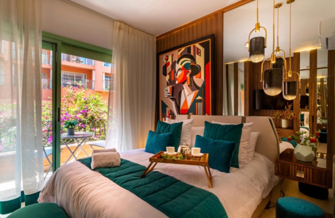 Logement De Luxe Avec Piscine, Hivernage Marrakesh Extérieur photo