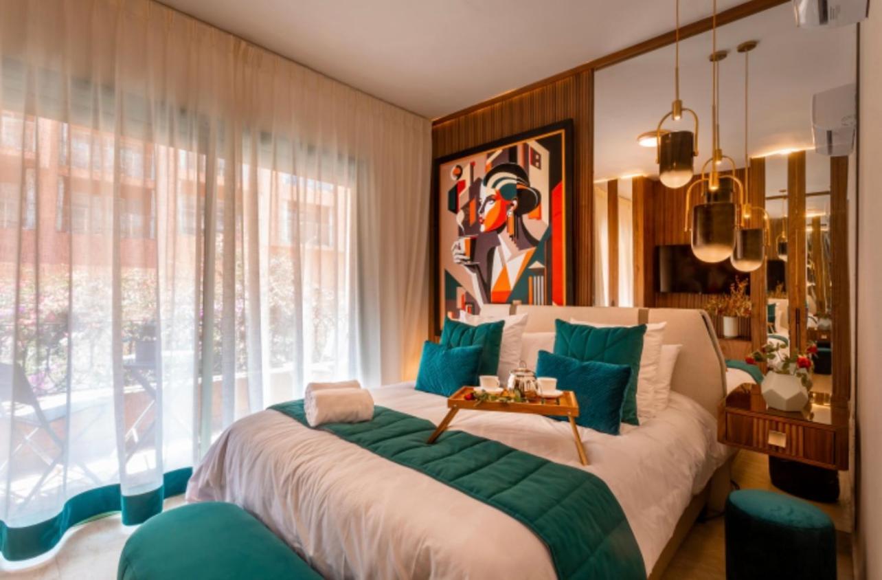 Logement De Luxe Avec Piscine, Hivernage Marrakesh Extérieur photo
